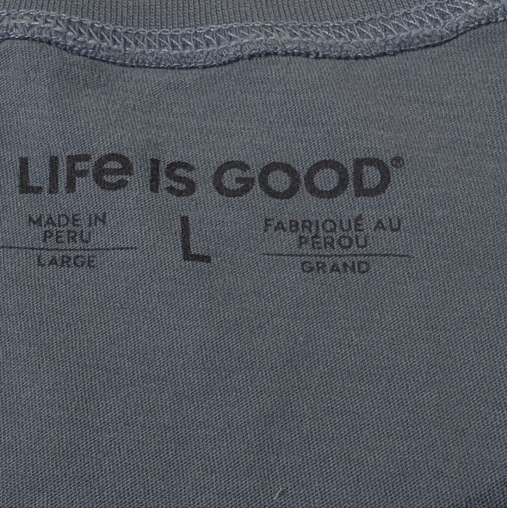 Life Is Good Football Turkey Nap Repeat Short Sleeve T-Shirt Size Large - Picture 3 of 5